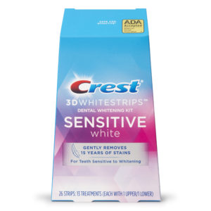 Bělící pásky Crest Sensitive White